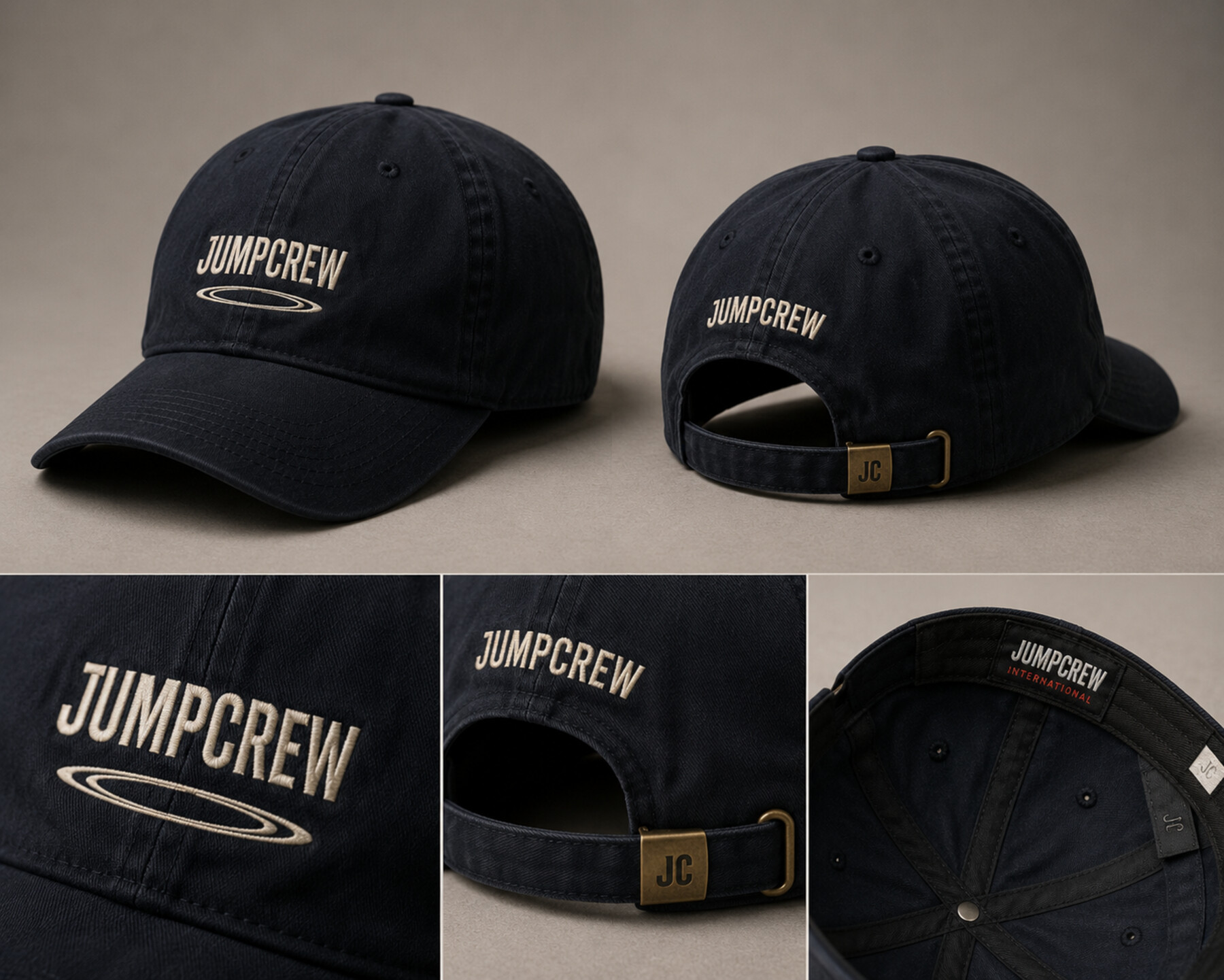 JUMPCREW navy dad cap with embroidered logo